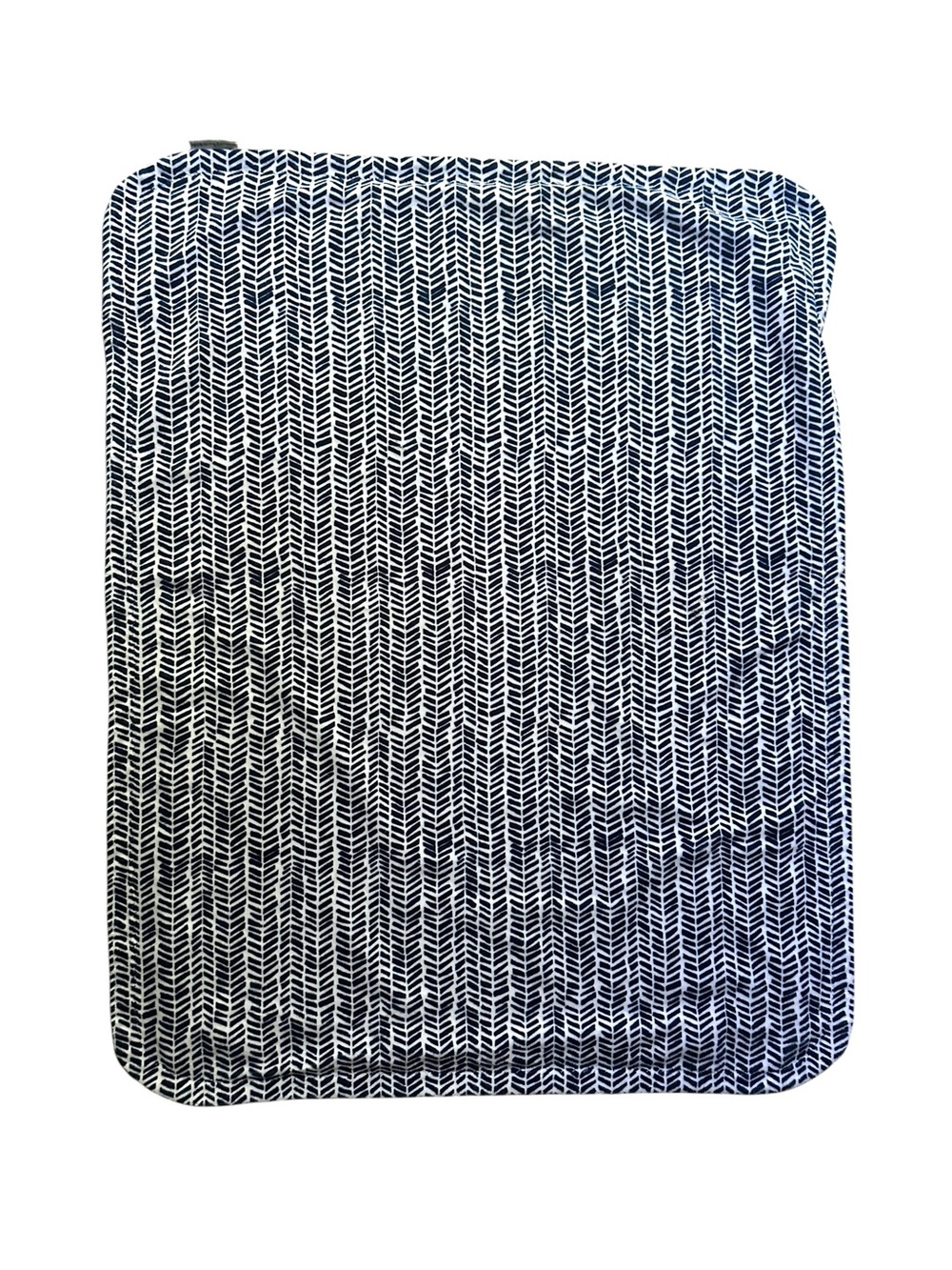 Pottery Barn Kids Broken Arrows Blanket Stroller Herringbone Blue‎ White